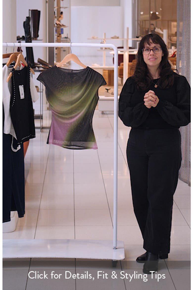 Ruched Mesh Top video