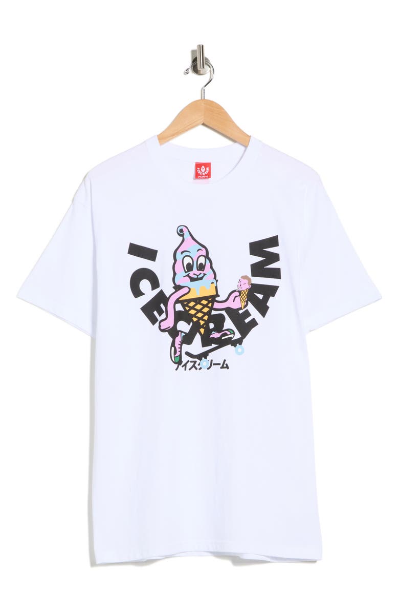 ICECREAM Skate Cone Graphic T-Shirt, Alternate, color, White