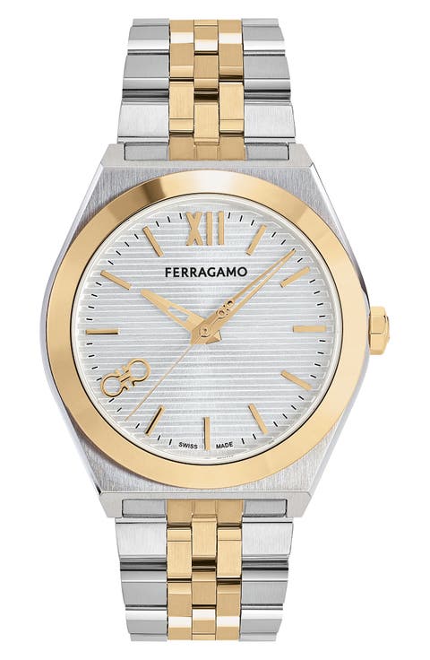 Vega New Two-Tone Bracelet Watch, 40mm