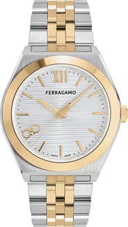 FERRAGAMO Vega New Two-Tone Bracelet Watch, 40mm