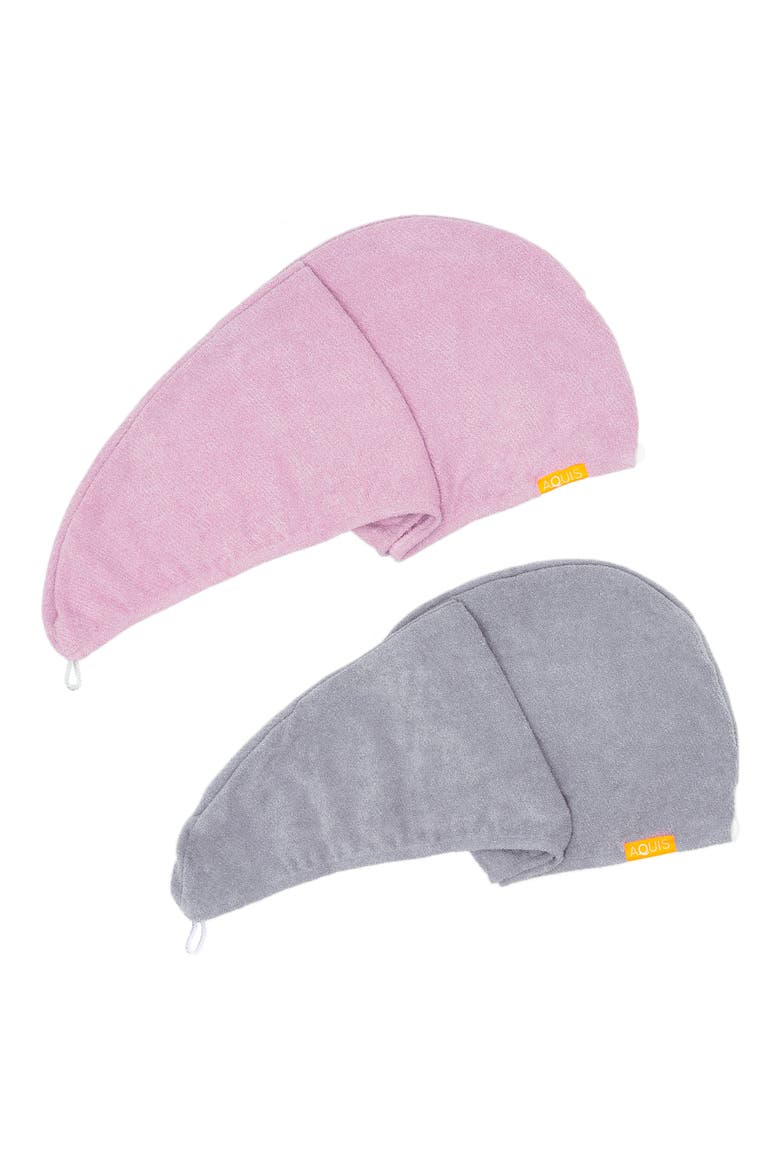 Rapid Dry Lisse Hair Wrap Towel Duo-$60 Value (Nordstrom Exclusive), Main, color, PINK / BLUE