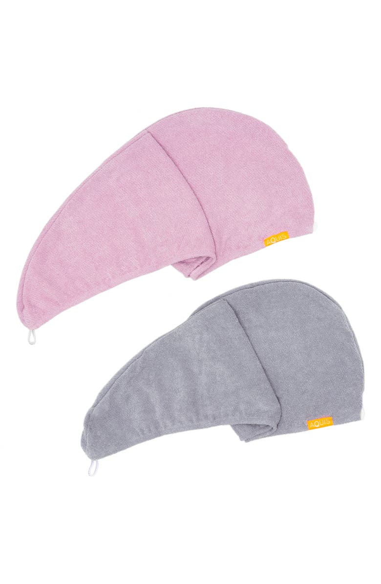 AQUIS Rapid Dry Lisse Hair Wrap Towel Duo-$60 Value, Main, color,