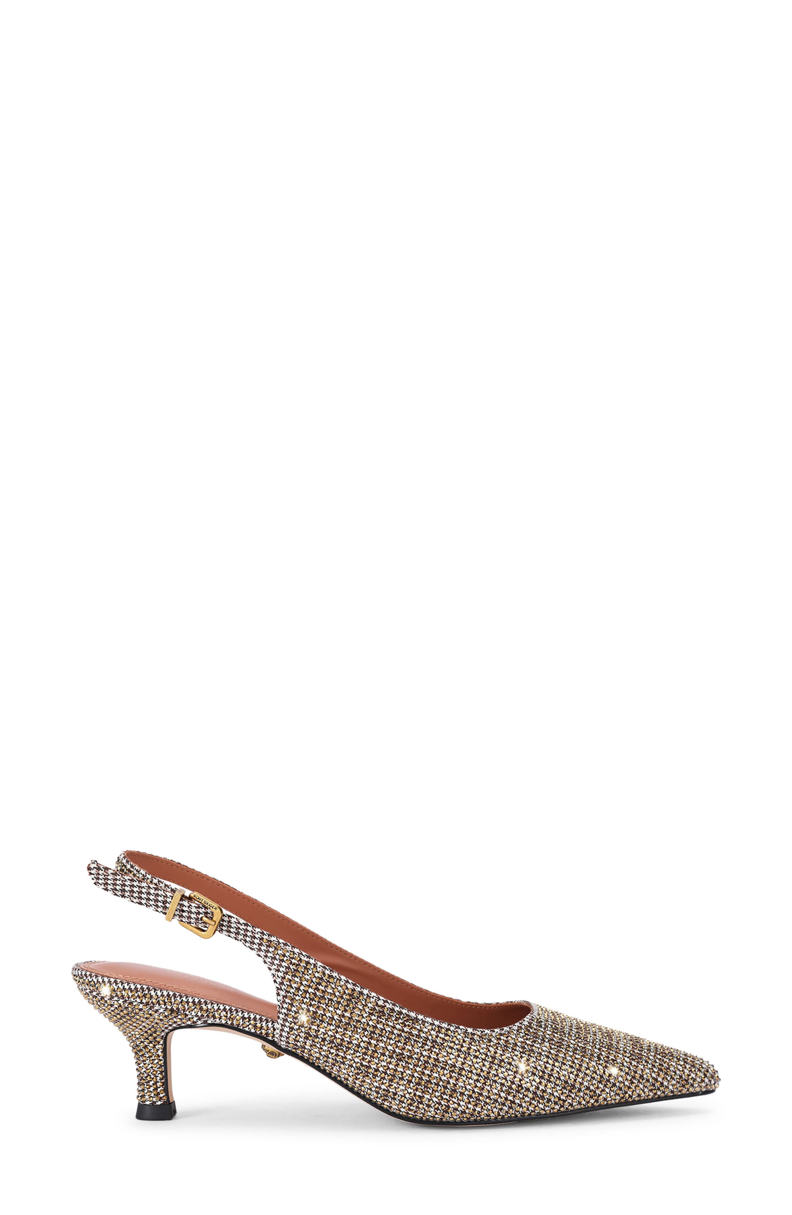 Stepney Pointed Toe Slingback Pump, Alternate, color, DARK BEIGE