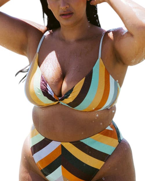 Biliblond Bikini Top Jordan In Colorful Lurex