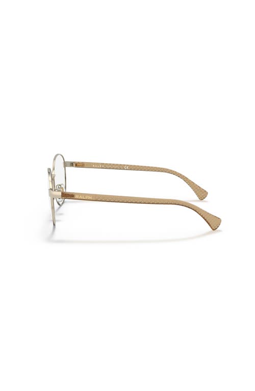 Ralph 53mm Round Optical Glasses In Gold