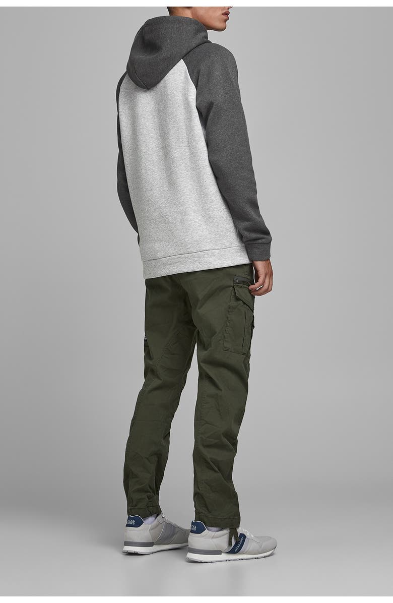 JACK&JONES Logo Pullover Hoodie, Alternate, color, 