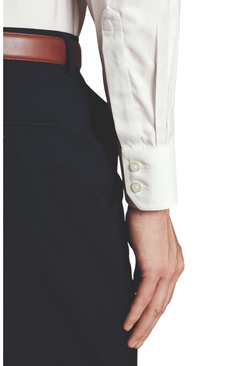 Cutaway Collar Non-Iron Twill Shirt, Alternate, color, Ivory