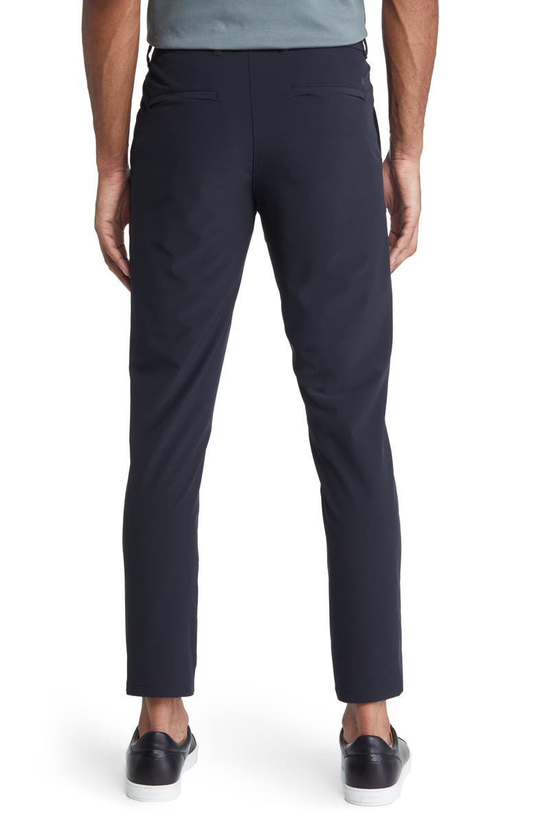 Mizzen+Main Helmsman Slim Fit Flat Front Golf Pants, Alternate, color, Black Solid