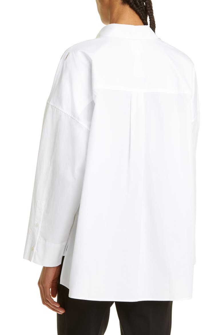 Mina Oversize Long Sleeve Button-Up Shirt, Alternate, color, OPTICAL WHITE