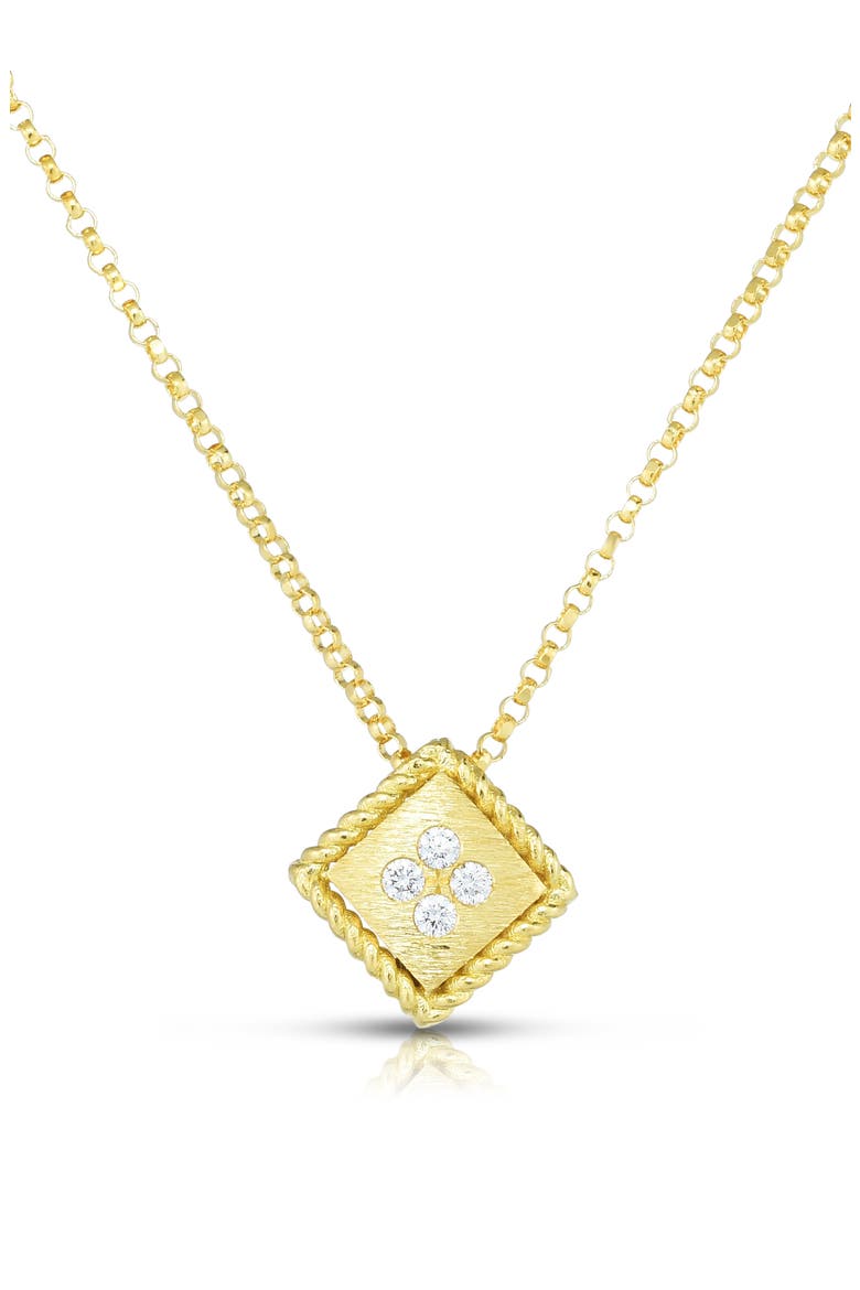 Palazzo Ducale Diamond Pendant Necklace, Main, color, YELLOW GOLD