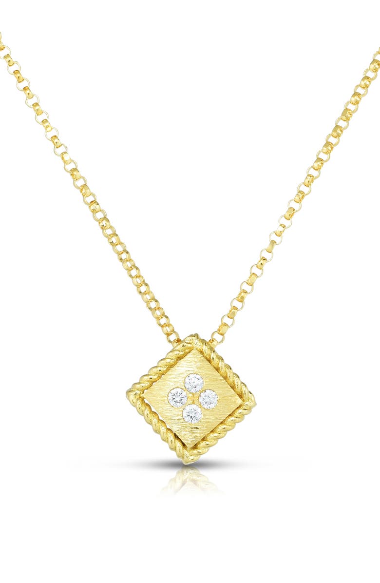 Roberto Coin Palazzo Ducale Diamond Pendant Necklace, Main, color, 