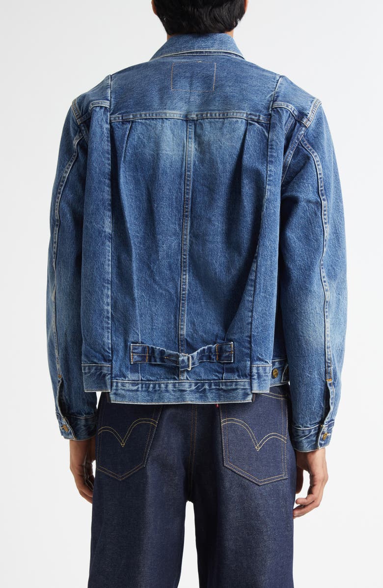 Sacai x Levi's<sup>®</sup> Gender Inclusive Denim Jacket, Alternate, color, Blue