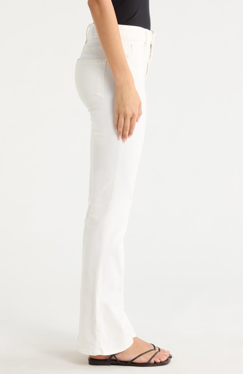 PAIGE Laurel Canyon High Waist Flare Leg Jeans, Alternate, color, Tonal Ecru