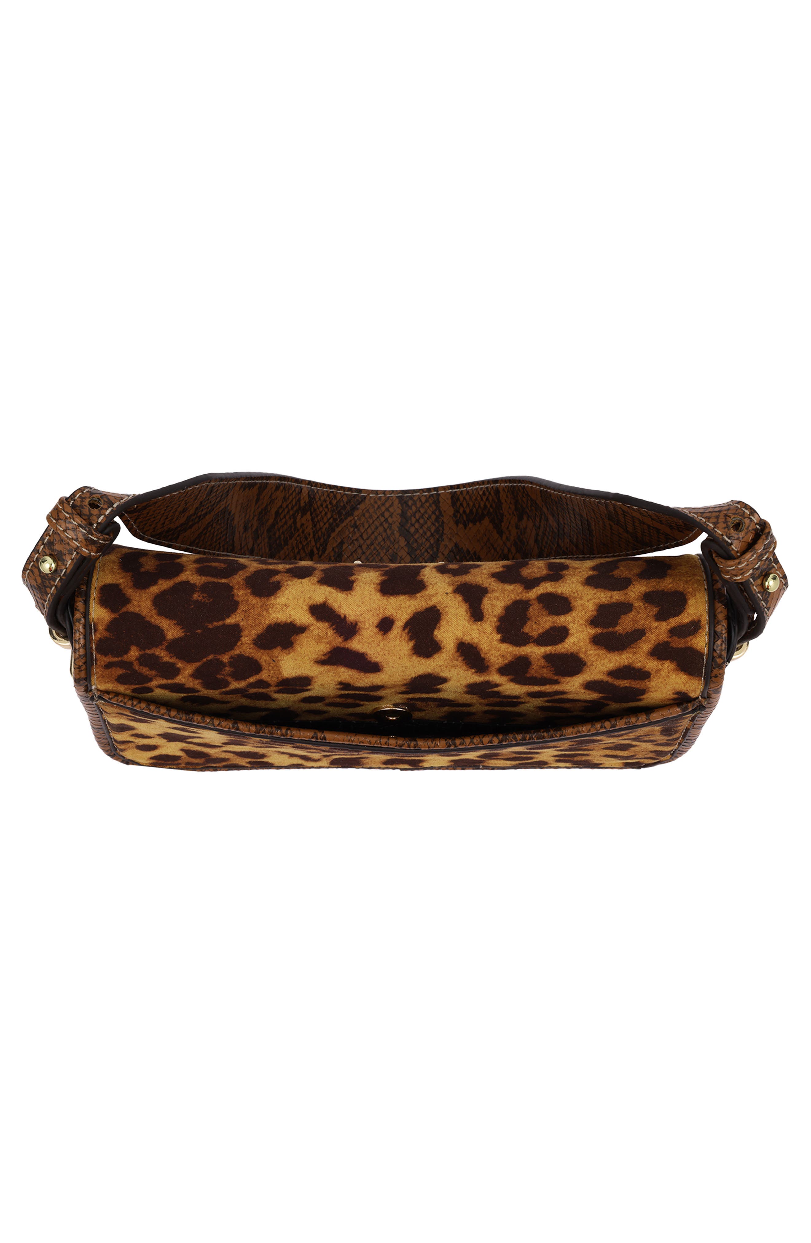 Animal Print Horseshoe Shoulder Bag, Alternate, color, MULTI