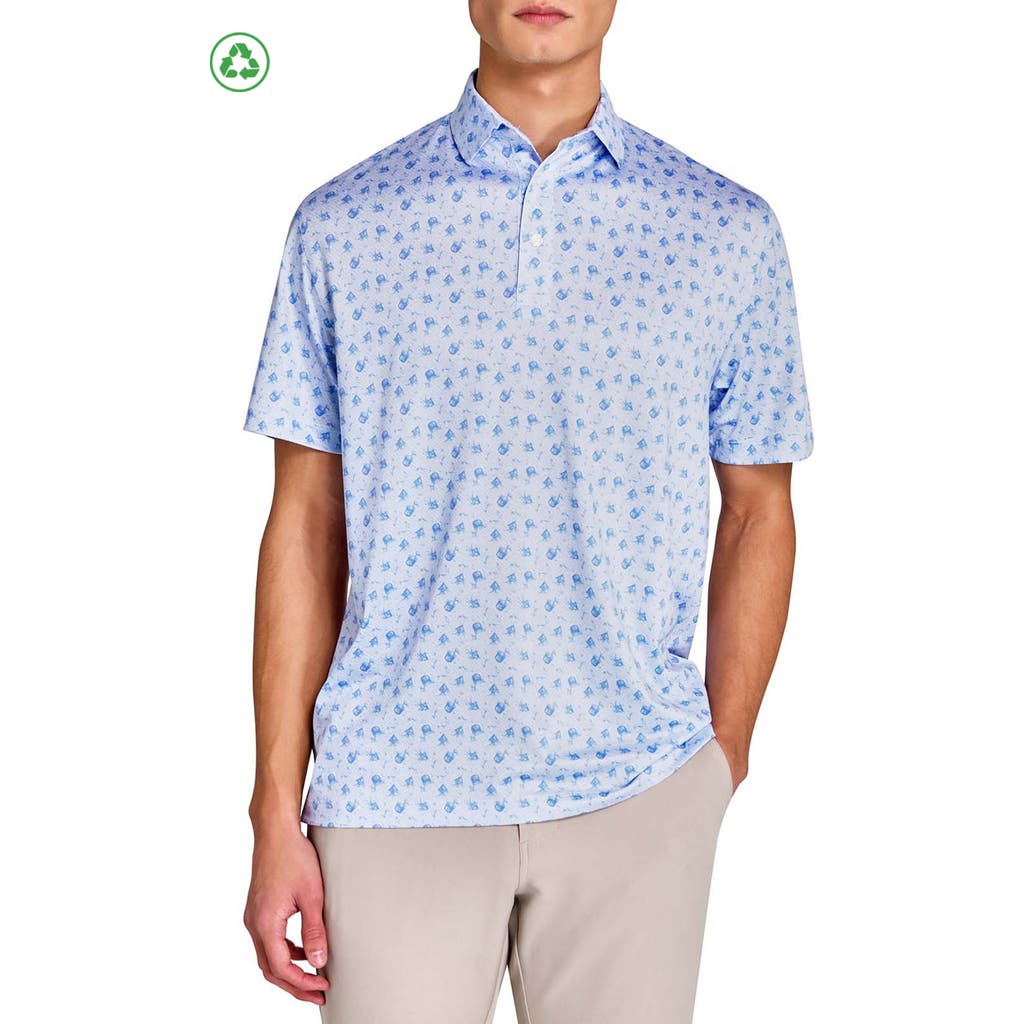 Construct Happy Hour Polo In Lt Blue