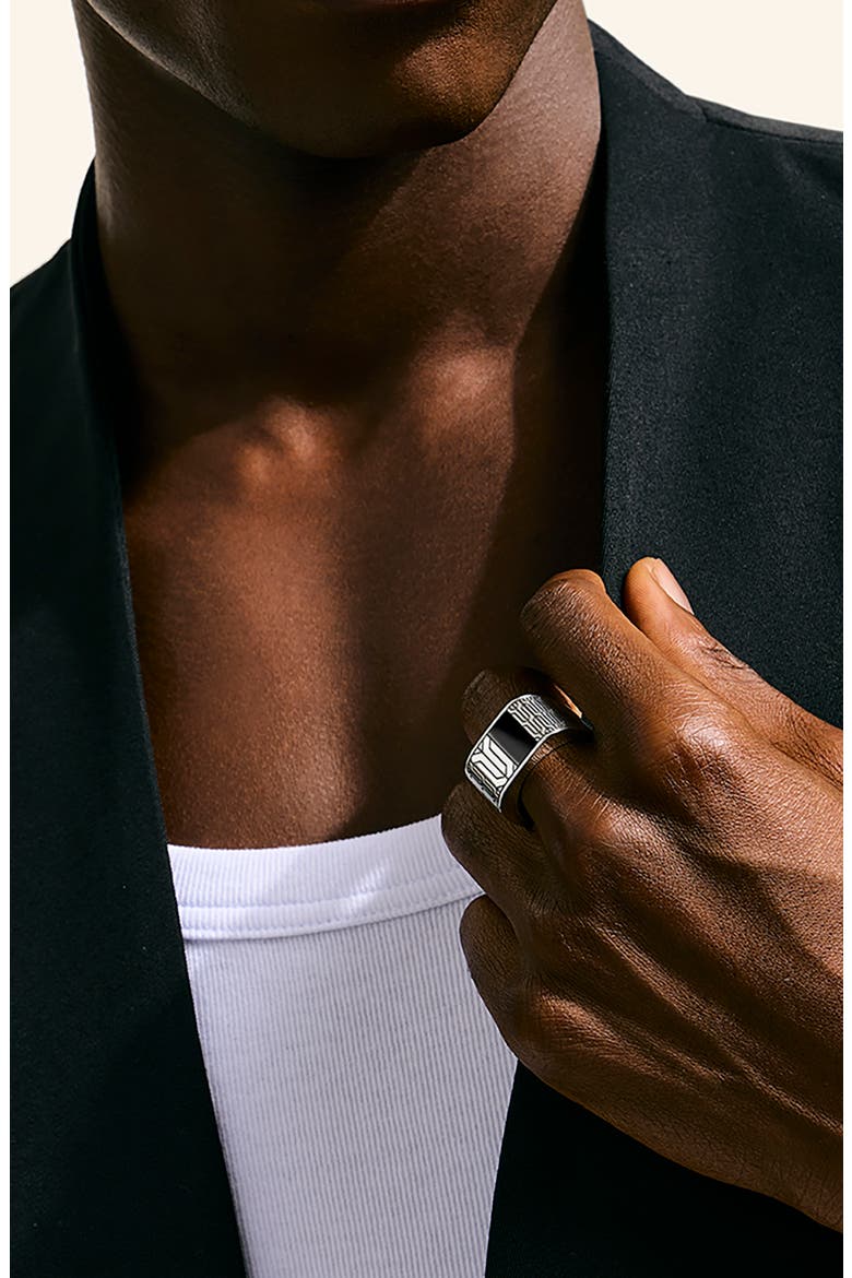 Icon 50 Signet Ring, Alternate, color, BLACK ONYX