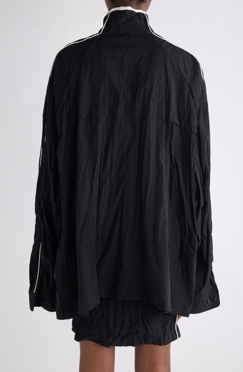 Balenciaga Oversize Track Jacket, Alternate, color, 1000 Black