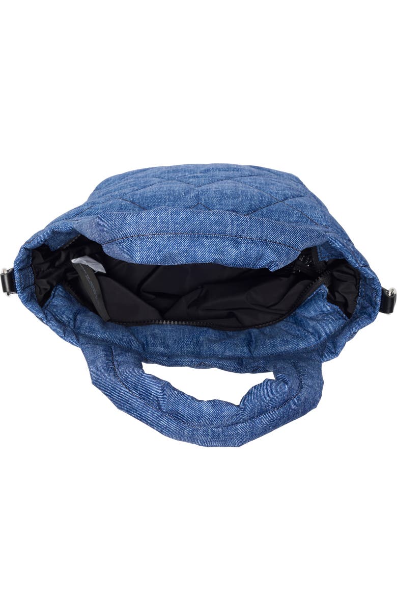 Marc Jacobs Denim Effect Quilted Mini Tote Bag, Alternate, color, Denim Blue