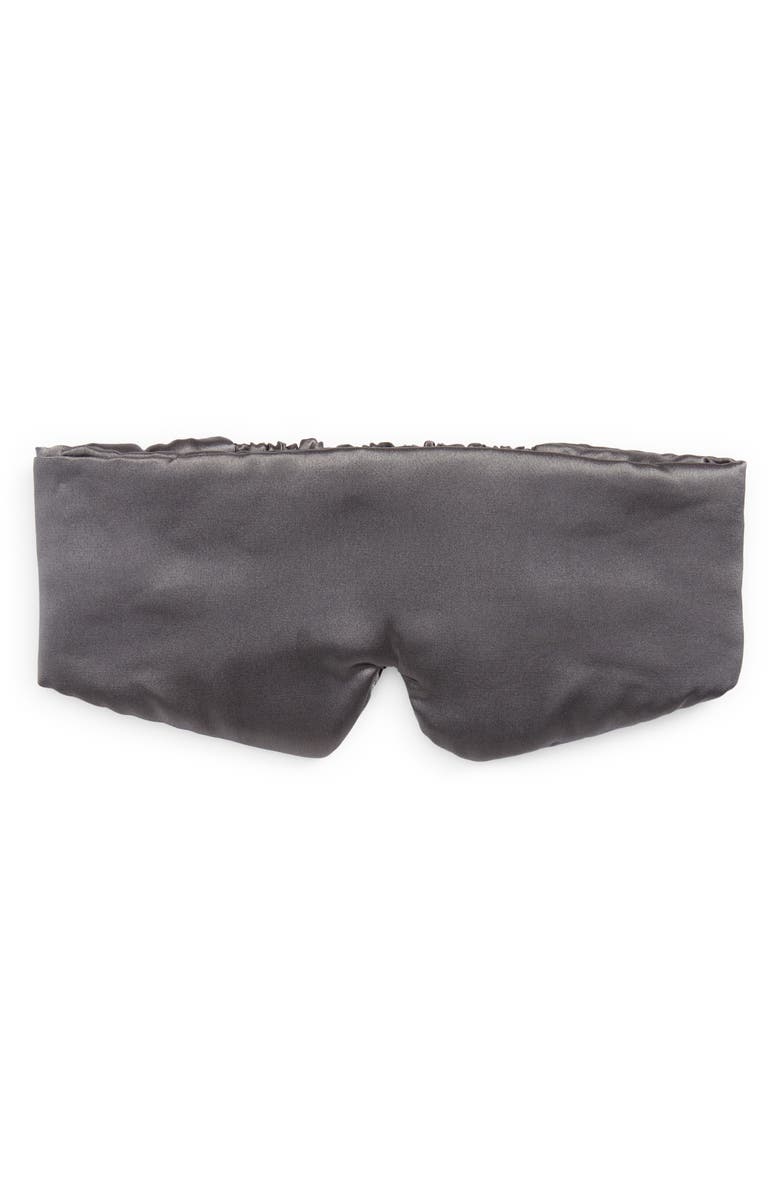 Kitsch The Pillow Satin Eye Mask, Main, color, Charcoal