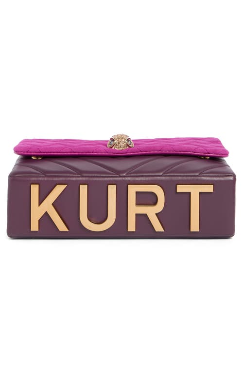 Kurt Geiger London Large Kensington Leather Convertible Shoulder Bag In Pink