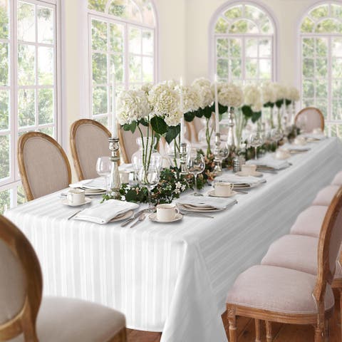 Denley Stripe Jacquard Tablecloth