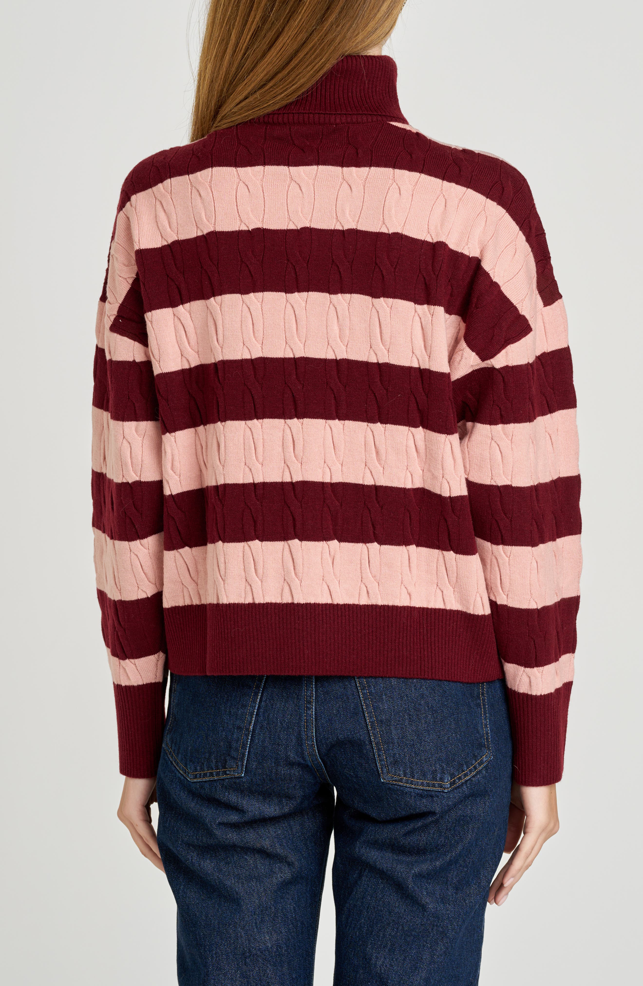Sally Cable Knit Turtleneck Sweater - image 4