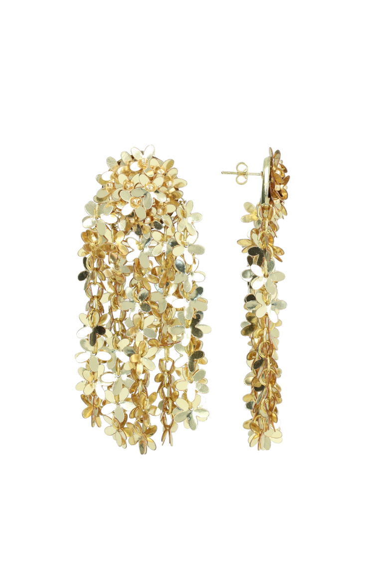 CE SQ Sequin Flower Rain - Gold, Main, color, Gold