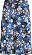 KASPER Flared Pull-On Midi Skirt