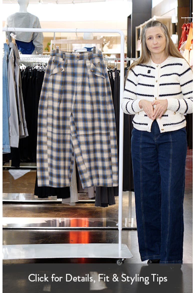 Mara Brushed Check Organic Cotton Pants video