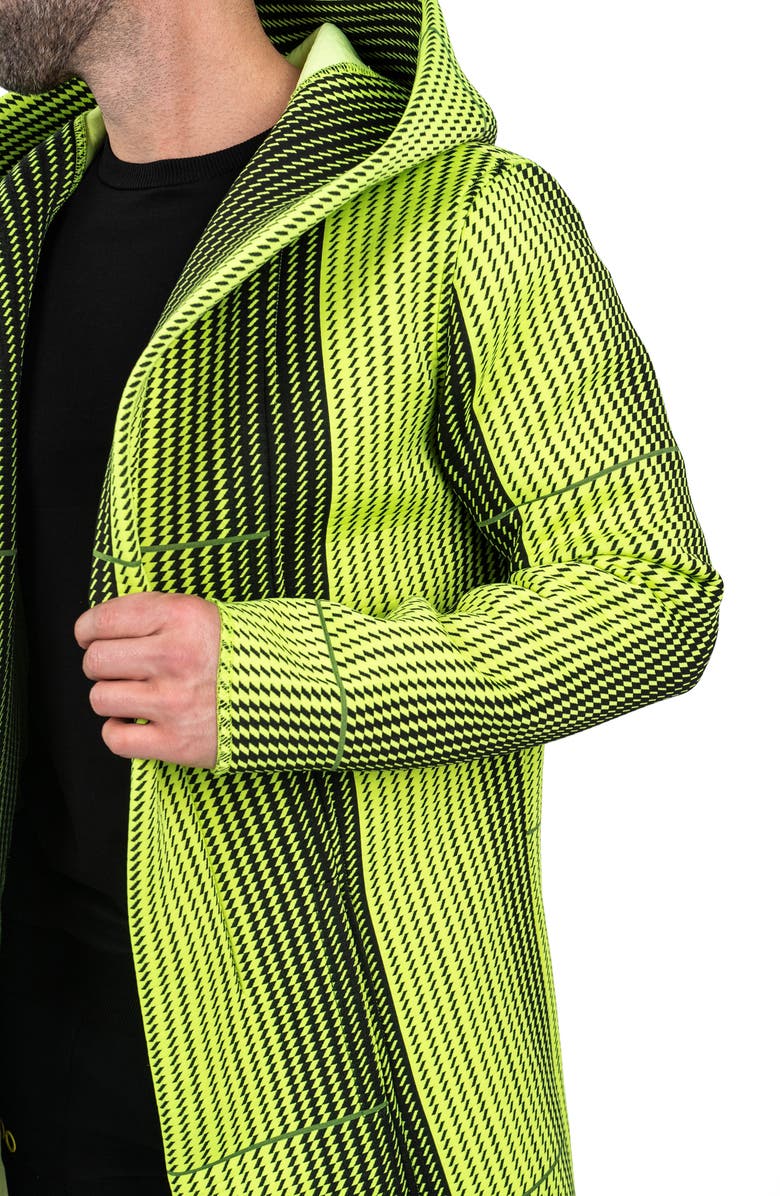 Maceoo Hooded Longline Jacket, Alternate, color, Green