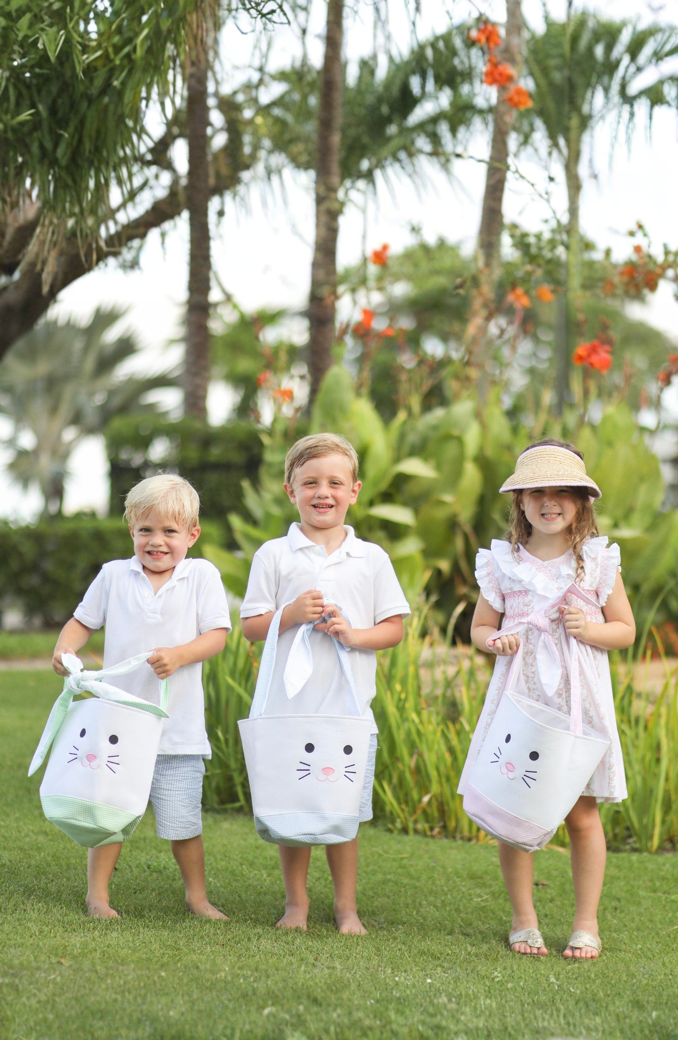 Bits & Bows Easter Bunny Basket, Alternate, color, Green