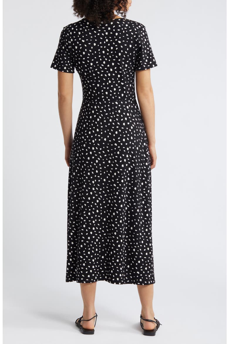 Print Maxi Dress, Alternate, color, BLACK/ NAT