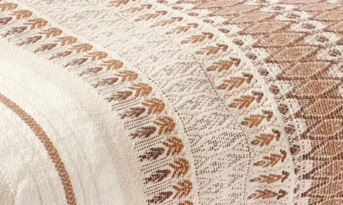 Coyuchi Coast Organic Cotton Duvet Cover In Undyed W/redwood