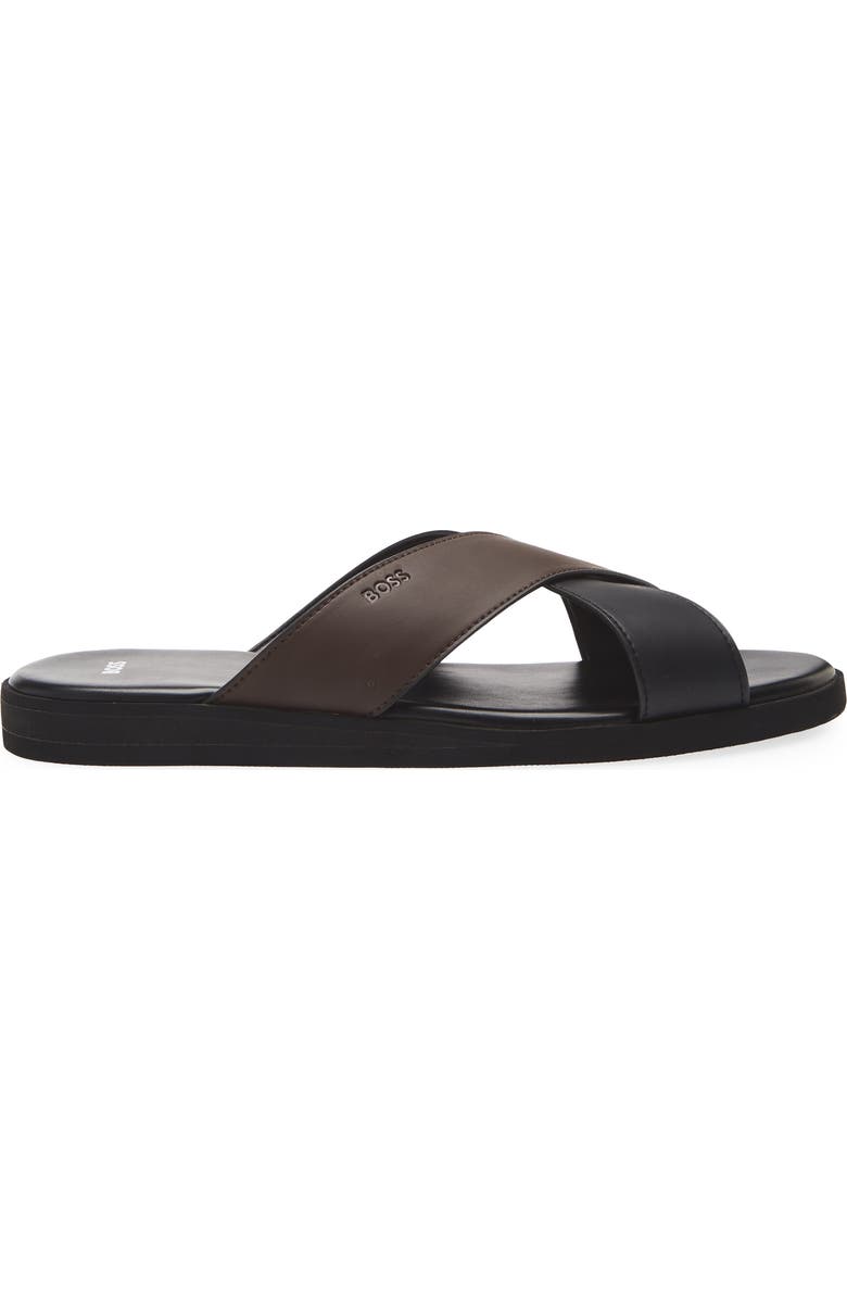 BOSS Darrel Slide Sandal, Alternate, color, Black