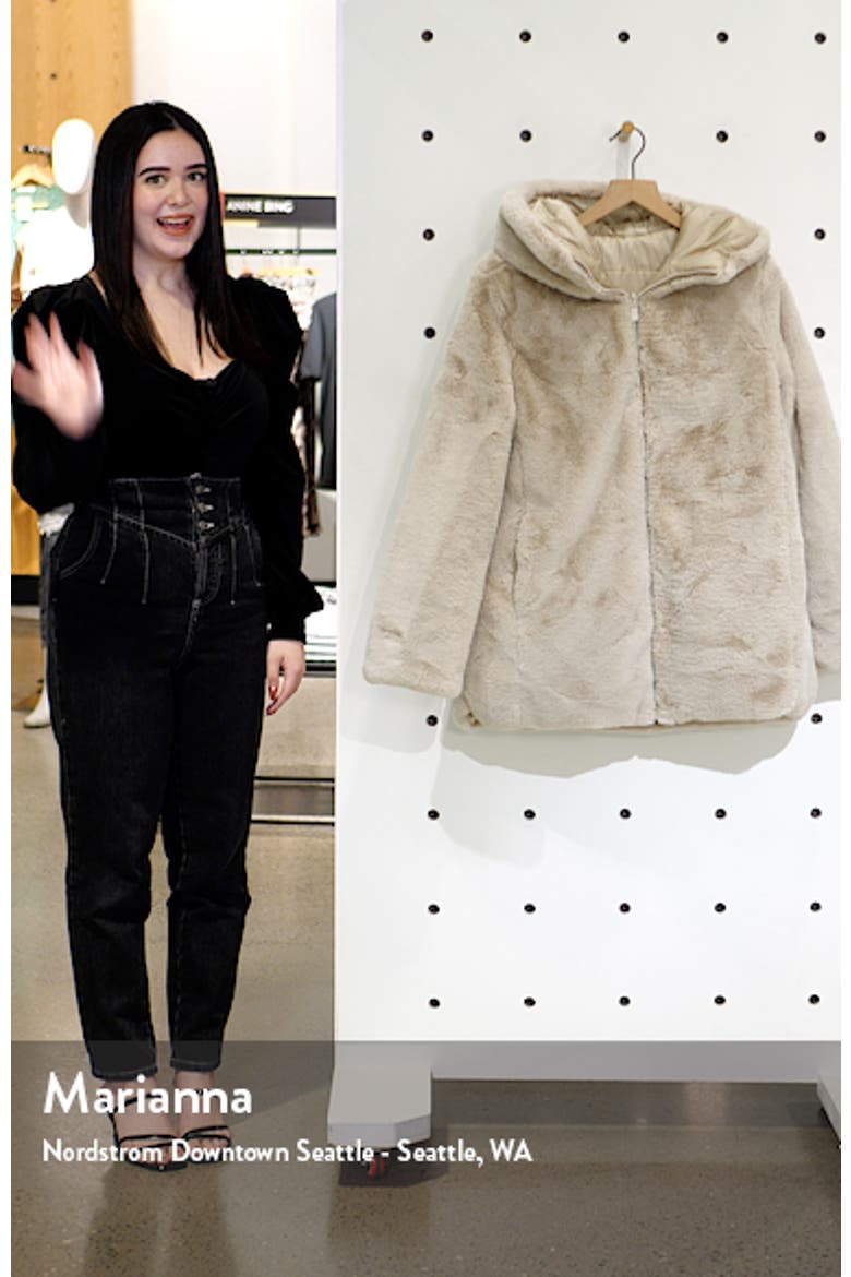 Waterproof Reversible Hooded Faux Fur Coat video