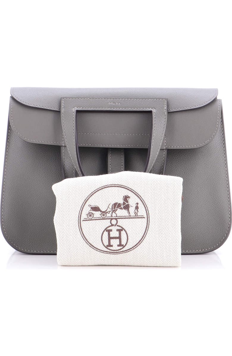 Pre-Owned Hermes Halzan Bag Evercolor 25, Alternate, color, Gris Meyer