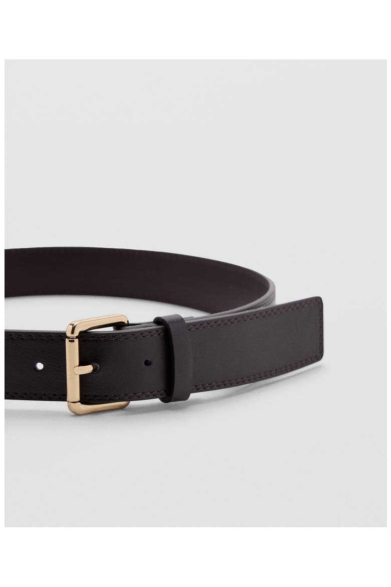 Wide Faux Leather Belt, Alternate, color, CHOCOLATE