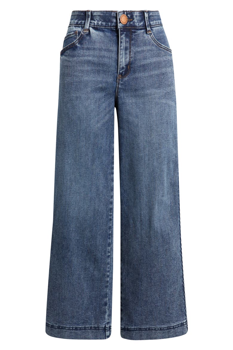 Gracie Skyrise Double Side Seam Wide Leg Jeans, Alternate, color, MID BLUE ARTISANAL