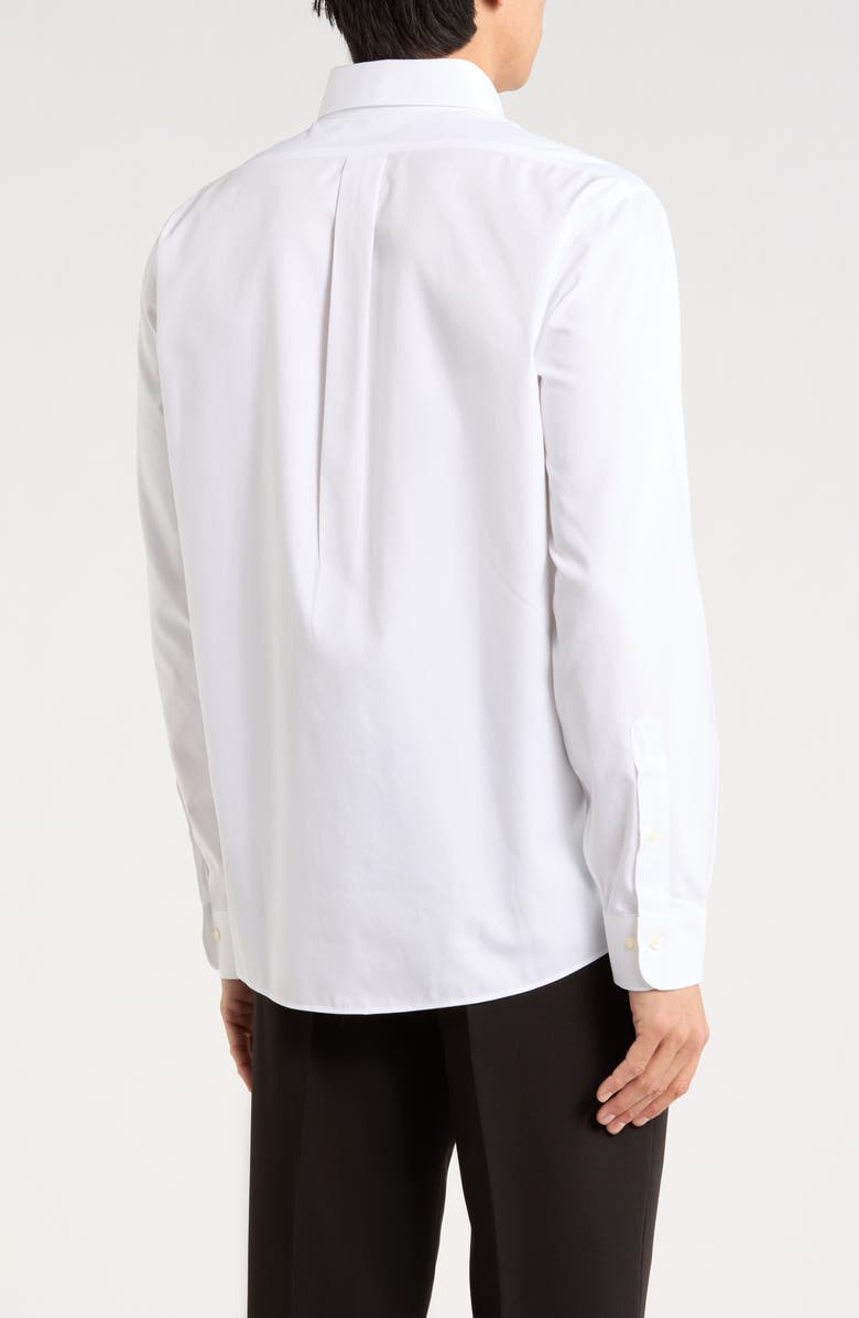 Brooks Brothers Solid Non-Iron Regular Fit Dress Shirt, Alternate, color, Solid White