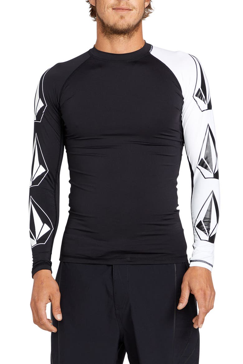 Surf Vitals Jack Robinson Long Sleeve Rashguard, Main, color, BLACK