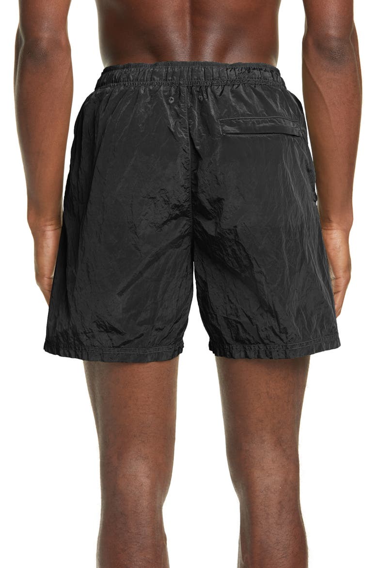 Nylon Swim Trunks, Alternate, color, BLACK