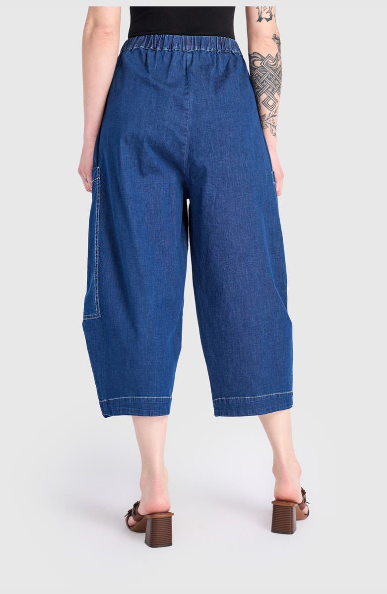 Alembika Bold Barrel Capri Pants, Alternate, color, Denim