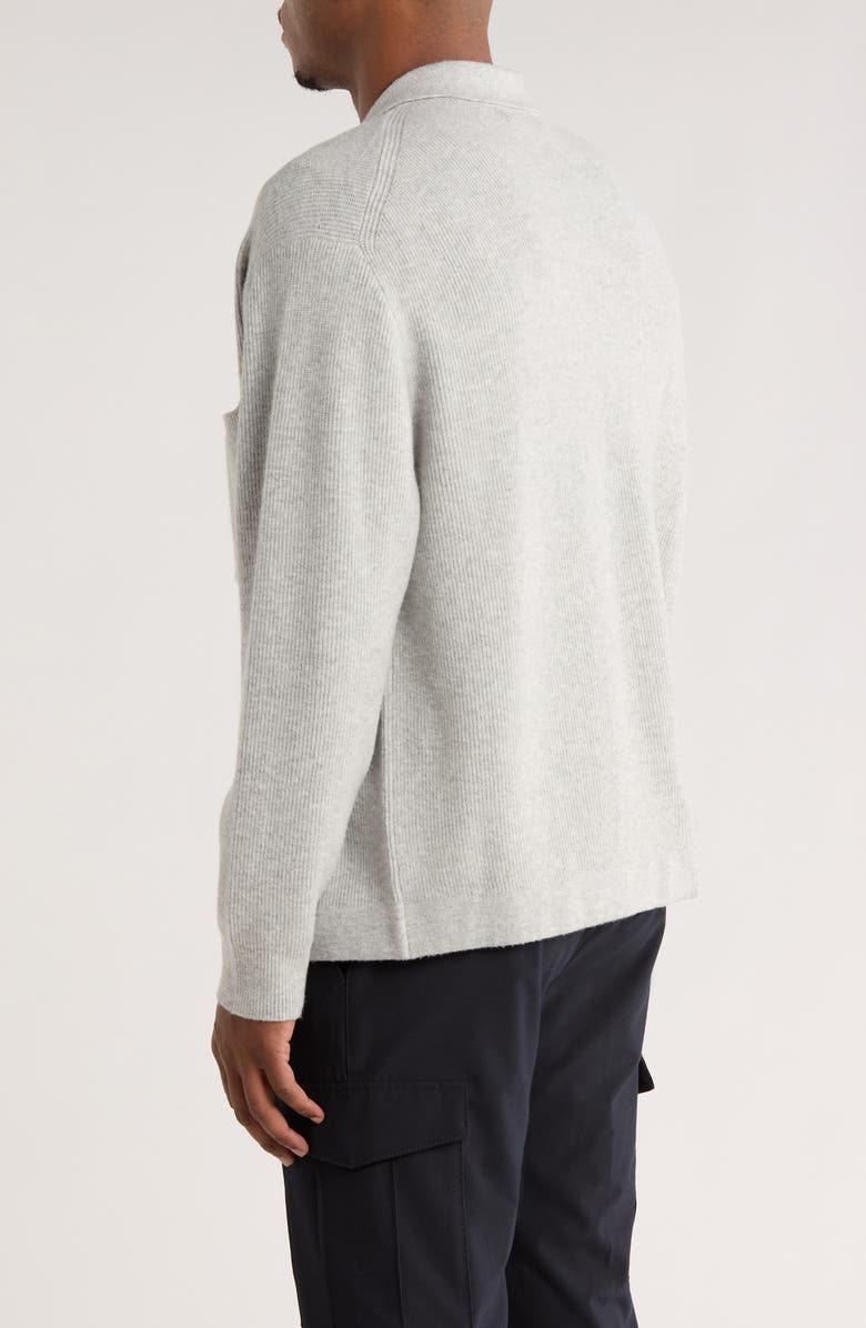 TRUTH Collared Button Front Cardigan, Alternate, color, Light Grey Heather