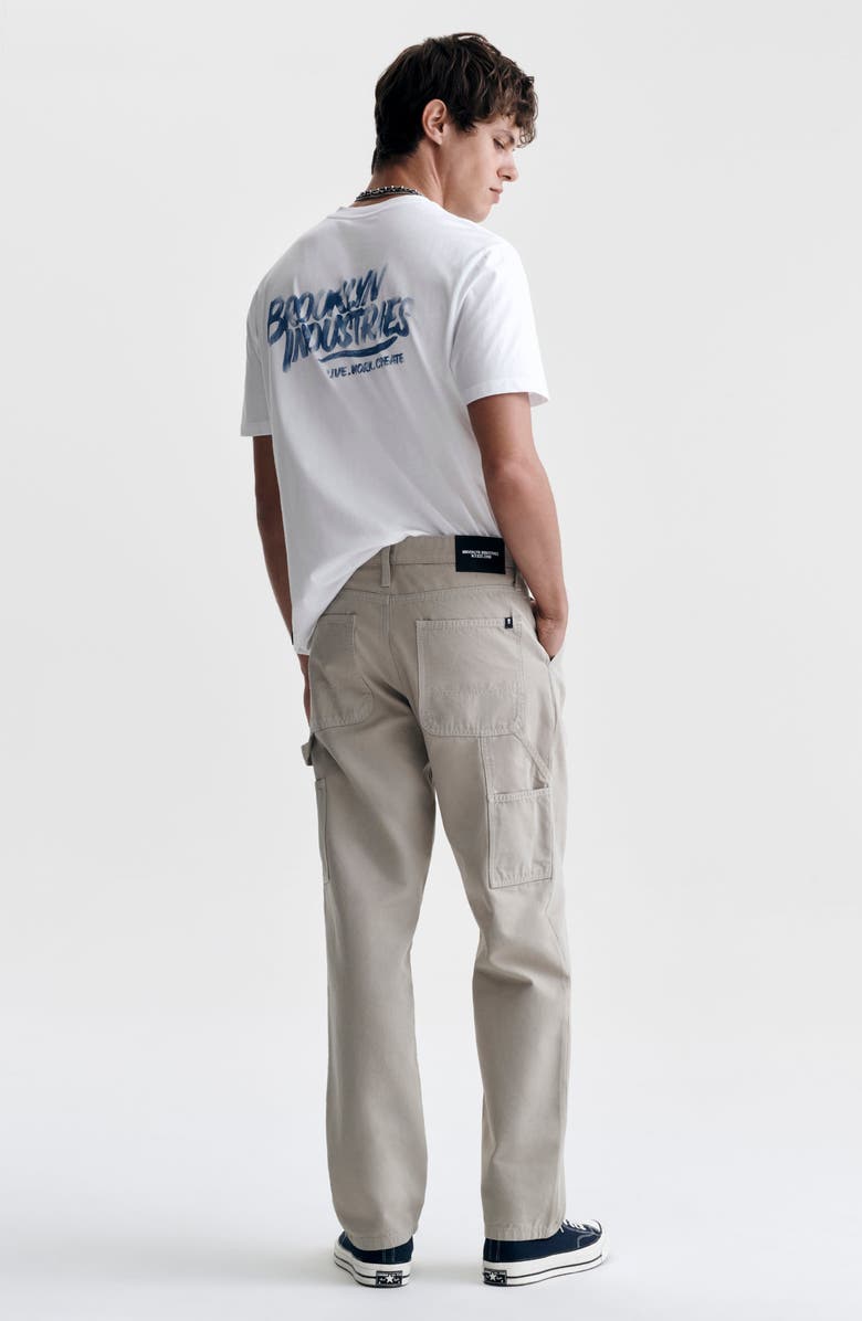 Brooklyn Industries Williamsburg Relaxed Straight Leg Canvas Carpenter Pants, Alternate, color, 
