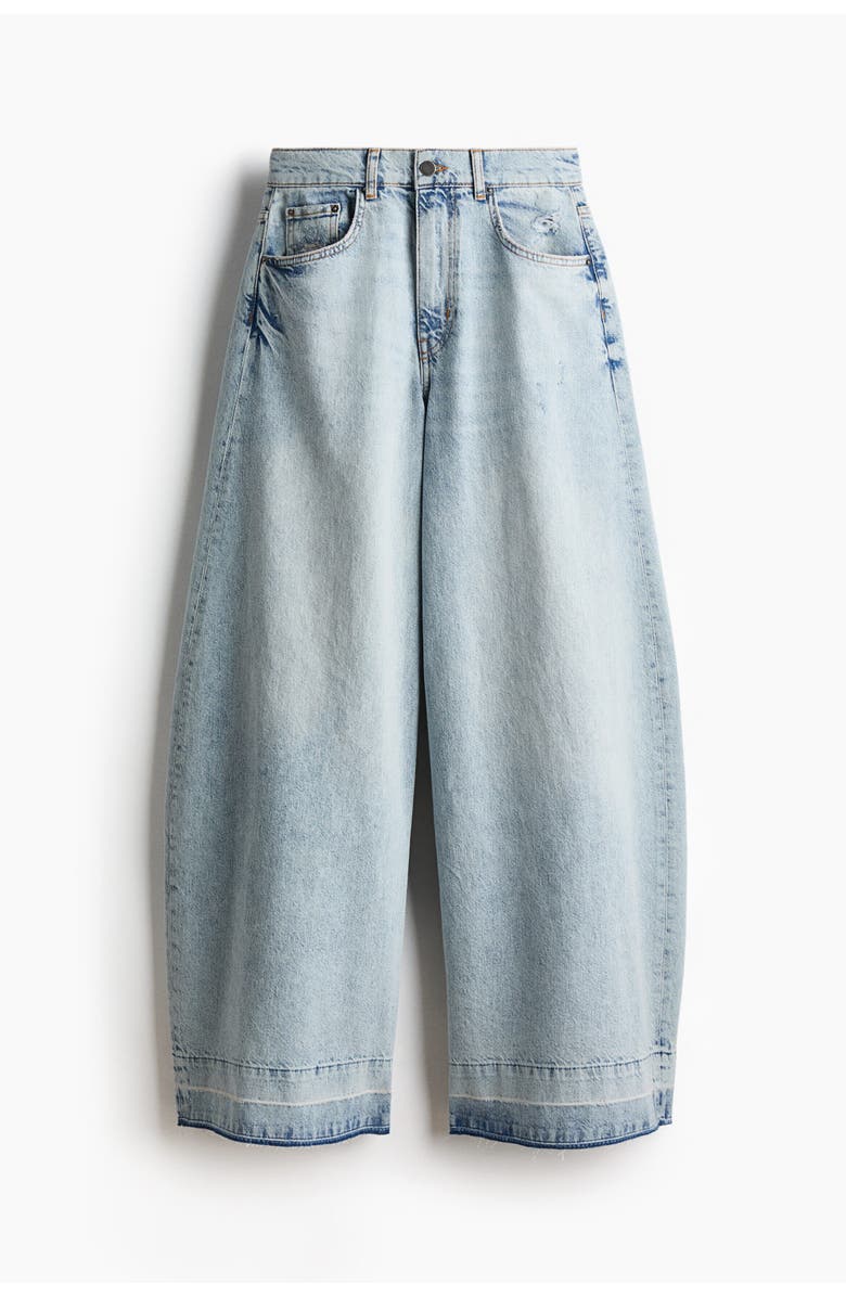 H&M Wide-leg Jeans, Main, color, Light Denim Blue