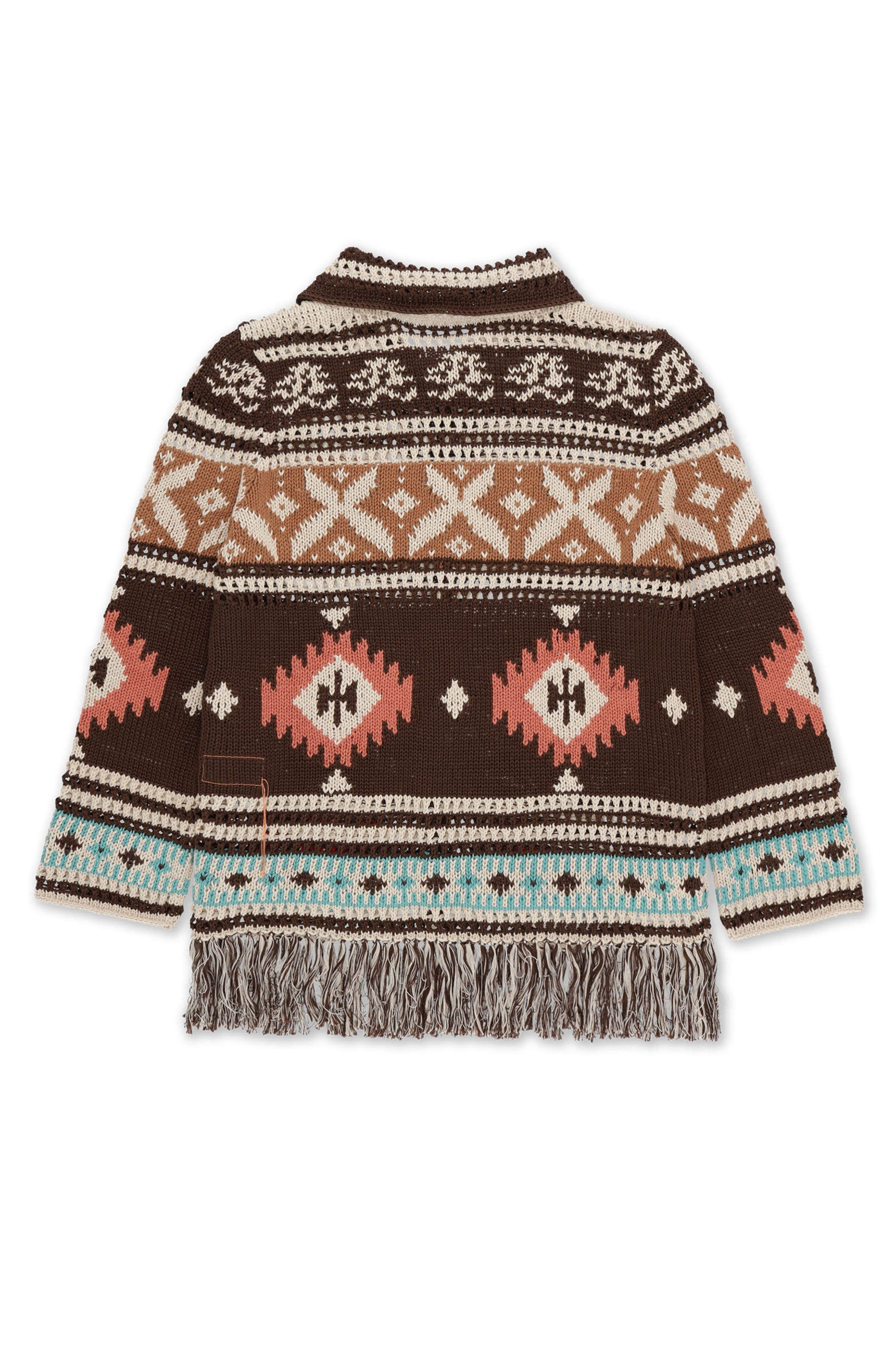 Lilly Navajo Alpaca and Cotton Cardigan - image 2