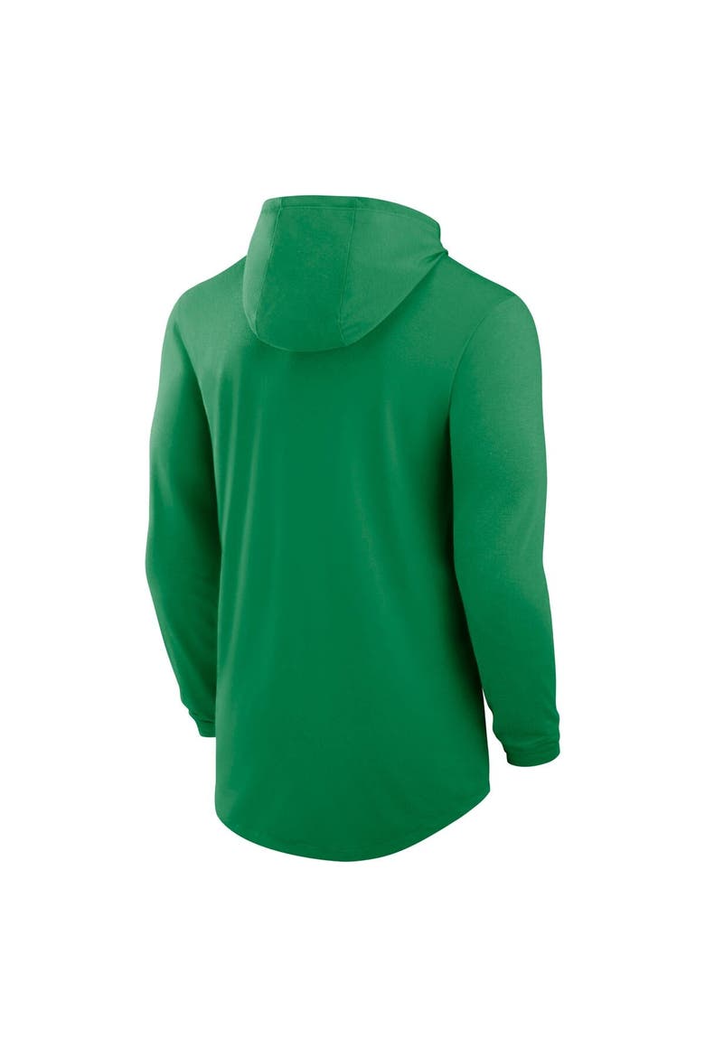 Men's Nike Green Oregon Ducks Legacy Tri-Blend Dri-FIT Long Sleeve Hoodie T-Shirt, Alternate, color, Green