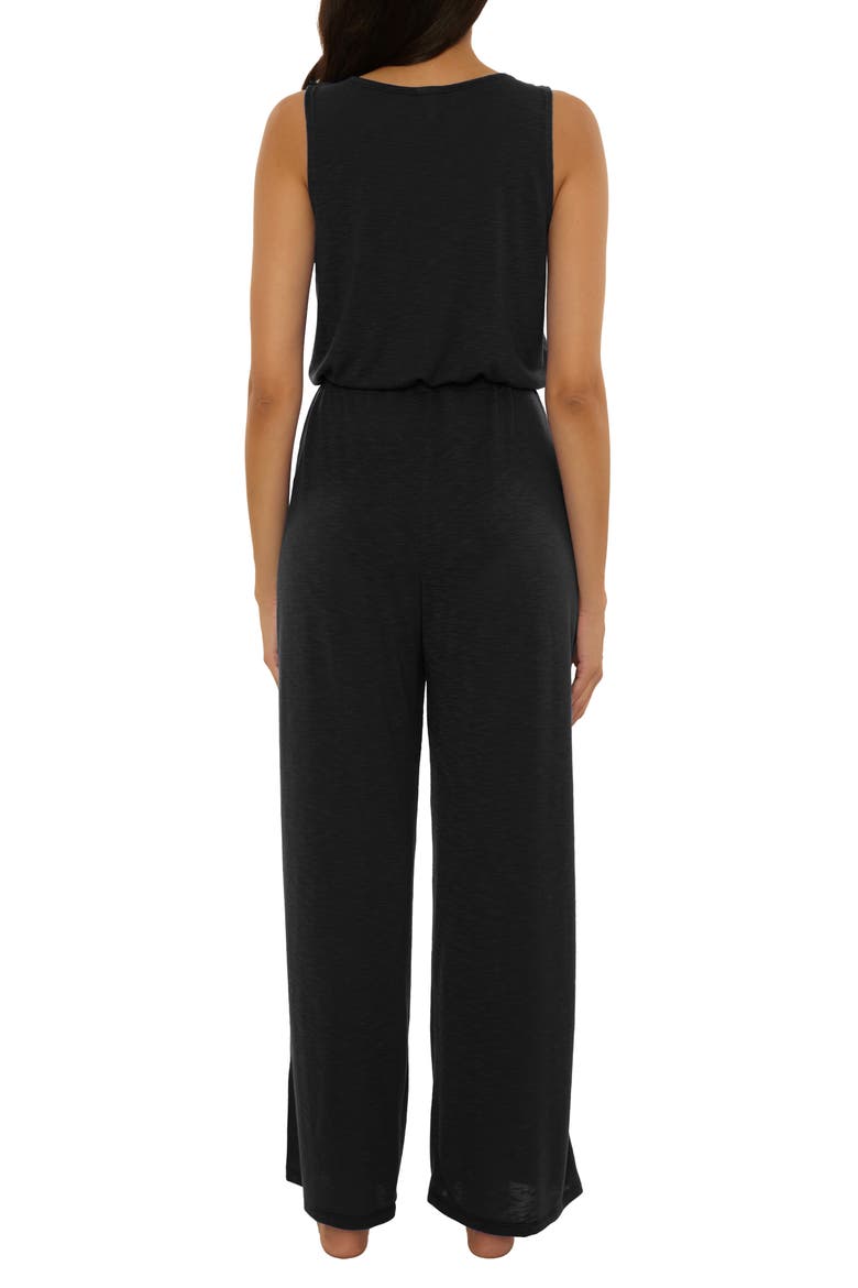 Breezy Basic Cover-Up Jumpsuit, Alternate, color, BLACK