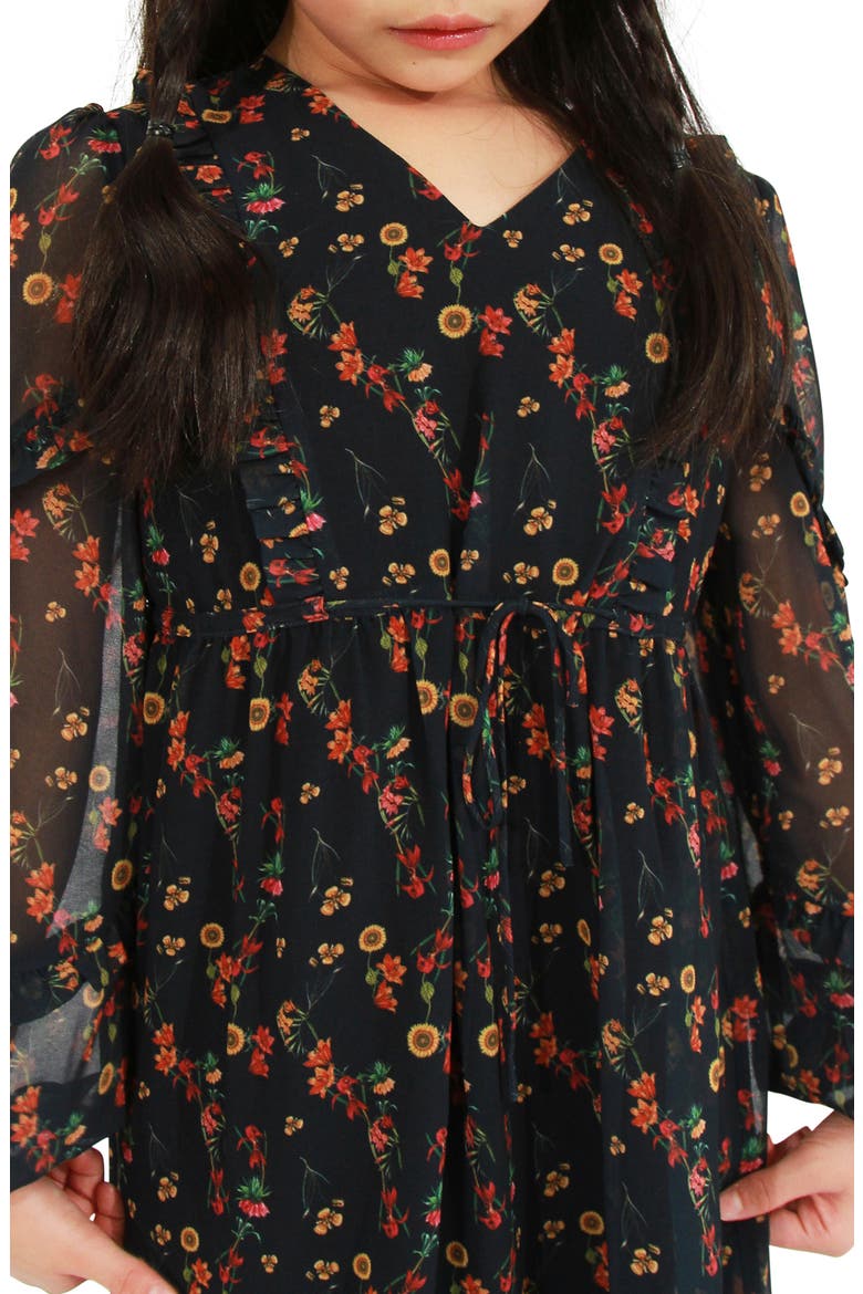 Girls Like You Floral Dress, Alternate, color, Navy