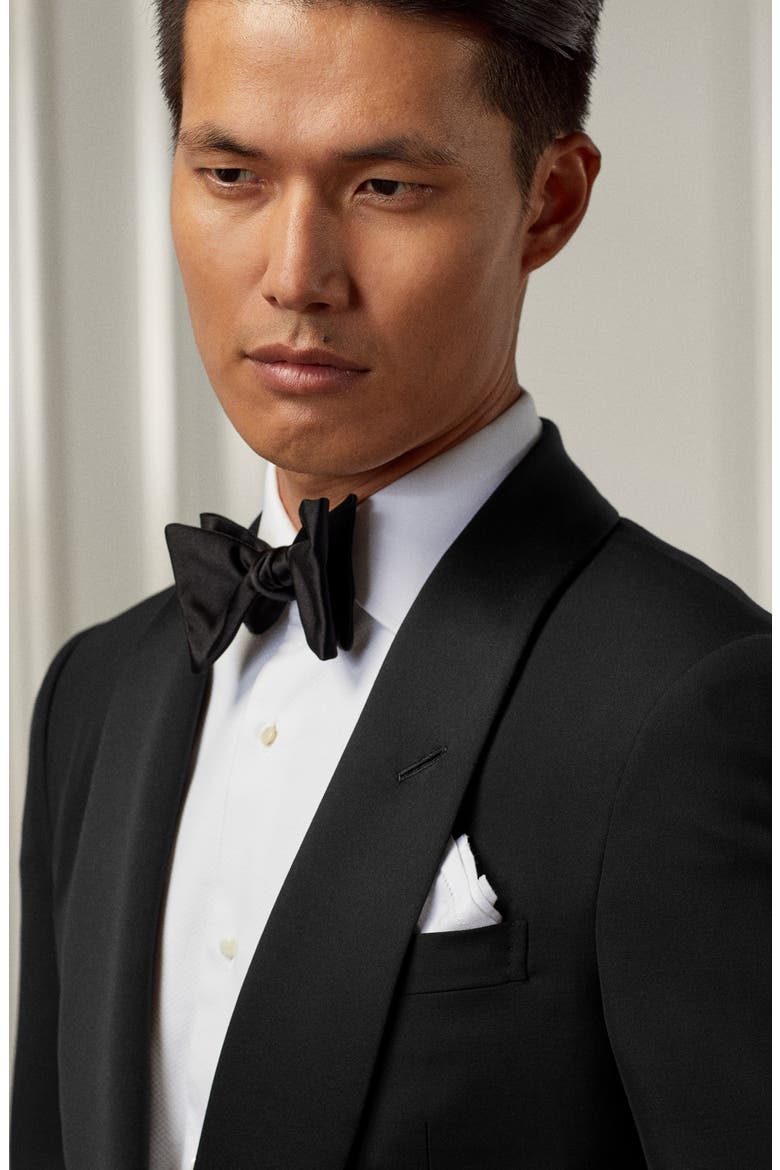 Gregory Wool Barathea Tuxedo, Alternate, color, BLACK